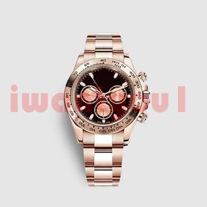 Automatische heren Watch Design beroemde horloge Factory AAA -kwaliteitsbeweging Mechanische roestvrijstalen pols Timer 3 Aanpassingsleutels met originele doos