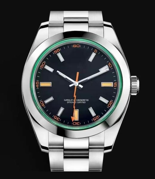 Reloj automático para hombre Relojes de pulsera mecánicos Cristal de zafiro Acero inoxidable Relojes con movimiento Eta es