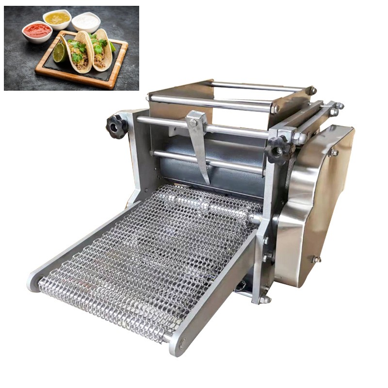 Otomatik Meksika Yuvarlak Şekli Tacos Maker Ticari Mısır Kek Yapım Makinesi