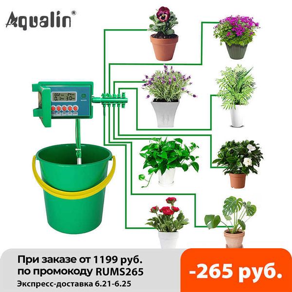 Système d'arrosage automatique Micro Home Irrigation goutte à goutte avec contrôleur intelligent pour jardin, bonsaï à l'intérieur #2 210622