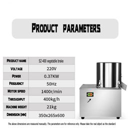 Machine de freinage de légumes électrique multifonction automatique, Machine commerciale de hachoir de légumes en acier inoxydable