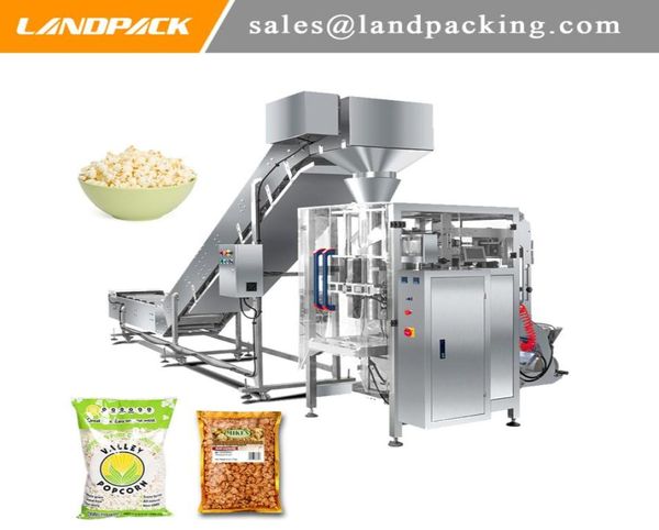 Machine à emballer de joint de remplissage de formulaire vertical multifonction automatique de maïs soufflé Machine à emballer de 1 kg d'aliments soufflés