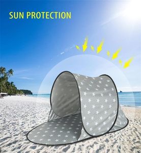 Tente de Camping en plein air automatique, imperméable, anti-uv, ultralégère, Pop-Up, abri solaire de mer d'été, auvent pare-soleil 220301273H2891289