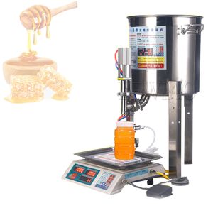 Machine de remplissage automatique de pâte de miel, Machine de pesage et de distribution quantitative, remplisseur de liquide visqueux de miel