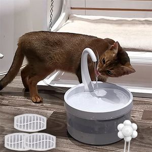 Automatische huisdier drinken feeder kat water fontein dispenser hond drinker met led licht voor honden s 220323