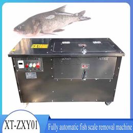 Máquina de eliminación automática de escamas de pescado, fabricante de raspado eléctrico, raspador de escamas de pescado de acero inoxidable comercial