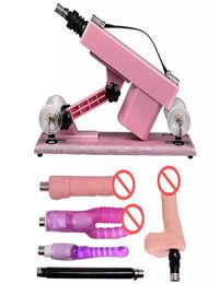 Mitrailleuse sexuelle rétractable automatique avec gode vibrateur Masturbation féminine Robot rapports sexuels amour Machine jouets sexuels pour W8057930