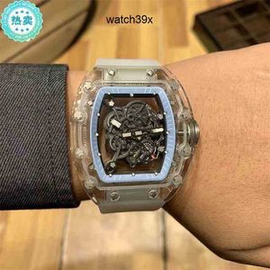 Automatische Richa Zakelijk Mechanisch Vrije tijd Rm055 Mill Volledig horloge Crystal Case Tape Trend Heren 5yygs Hoge kwaliteit