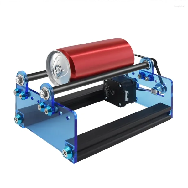 Module de gravure à rouleau automatique pour graveur Laser, objets cylindriques, modèles de canettes, largeur réglable rotative La