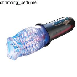 Tasse masturbatrice masturbatrice mâle en rotation automatique vibrante jouet sexuel vagin artificiel pour hommes