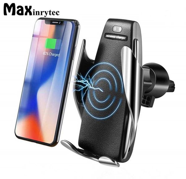 Chargeur sans fil de voiture à capteur automatique pour iPhone Xs Max Xr X Samsung S10 S9 téléphone de charge rapide sans fil infrarouge Intelligent Holde7170796