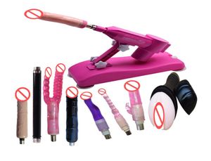 Automatisch seksmachinegeweer met veel dildo-accessoires Geslachtsgemeenschap Robot Maken LOVE Machine Intrekbare Vrouwelijke Masturbator 9085024