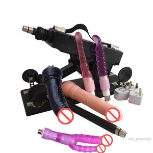 Machines sexuelles automatiques avec de nombreux accessoires de gode Anal, masturbateur féminin rétractable de 6cm, jouet sexuel pour femmesKL8I