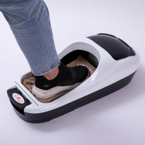 Ropa Armario Almacenamiento Máquina automática de cubierta de zapatos Oficina Hogar Suela Cubiertas impermeables Limpieza con rollo de película Regalos1