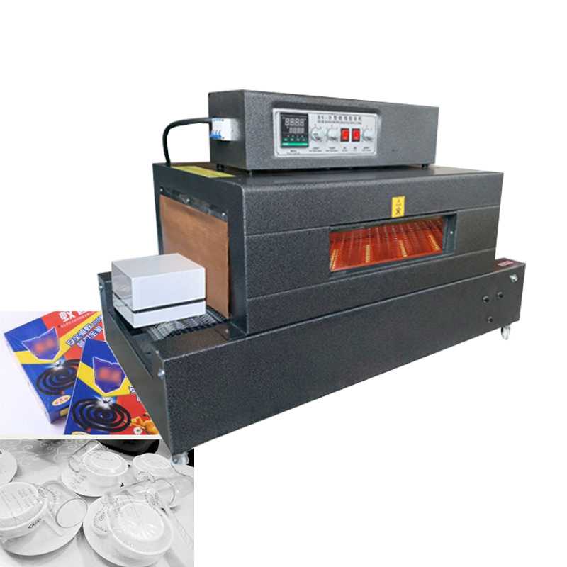 Automatische krimpverpakkingsmachine Hitte-afdichtende pakketmachine Plastic verpakkingsmachine Serviesgoed PVC-filmmachine