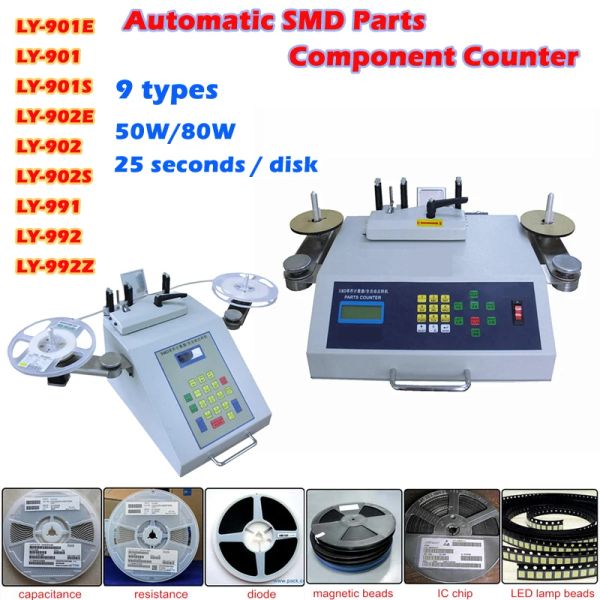 Machine automatique de comptage de vitesse réglable électronique de condensateur d'inductance de puce d'ic de résistance de composant de pièces de SMD 50W/80W