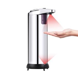 Automatische Zeepdispenser Rvs Zeep Vloeibare Sanitizer Touchless Dispenser Badkamer Hand Wasflessen Sensor Dispenser GGA3535