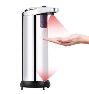 Automatische zeepdispenser roestvrij staal zeep vloeibare sanitizer touchless dispenser badkamer hand wassen flessen sensor dispenser GGA3535-4