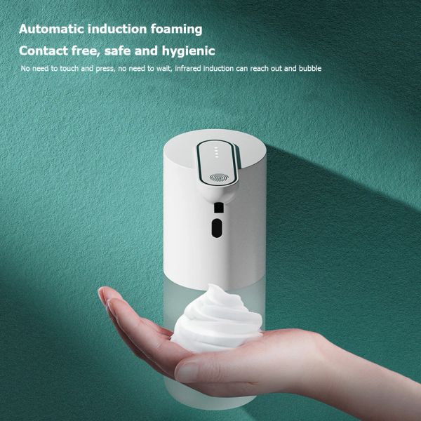 Dispenserus de savon automatique Charge Moup de mur Smart Infrared Capteur Foam Liquid Machine Hand Dasitizer pour la cuisine de la salle de bain