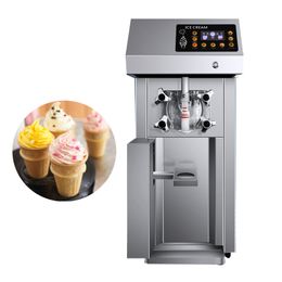 Machine automatique de fabrication de crème glacée molle, équipement de congélation de cônes sucrés de bureau Commercial