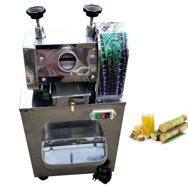 Machine automatique de presse-agrumes de canne à sucre, presse-agrumes électrique, Machine d'extraction de canne à sucre en acier inoxydable