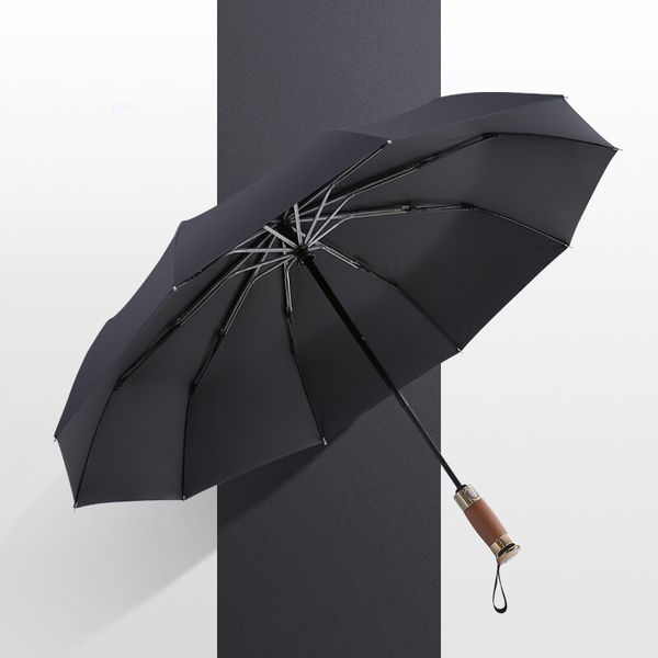 Parapluies automatiques pour la pluie, parapluie portable, petits parapluies portables coupe-vent, parapluie de golf, parapluie compact solide, costume pour hommes, femmes et adolescents
