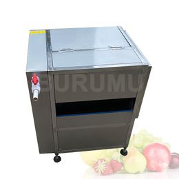 Máquina automática de limpieza de cepillos para verduras, lavado de patatas, jengibre, mandioca, pelador de zanahorias, lavadora de frutas