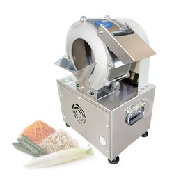 Automatische groentesnijdende machine elektrische aardappel ui wortel gember slicer commerciële shredder multi -functie snijder