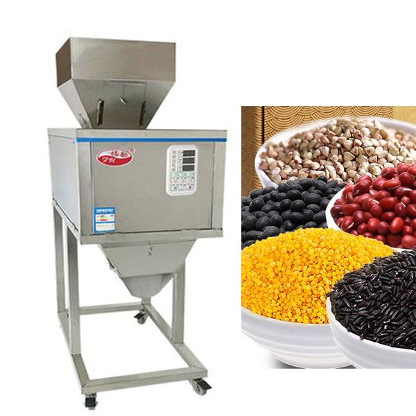 Machine d'emballage de remplissage verticale automatique de granulés, pour grains, riz, grains de café, sucre, bonbons, sel, à bon prix