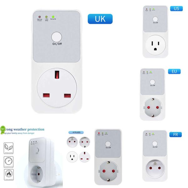 Voltaje de voltaje Protector Socket Sitcher AC 220V Potencia Safe Protector Eu enchufe voltaje segura refrigerador proteger al por mayor disponible