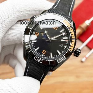 Automatisch horloge RLX Aankomststijlen Nieuwe herenhorloges Luxe horloge Heren oranje zwarte keramische horloges Automatisch uurwerkband Waterdichte polshorloges