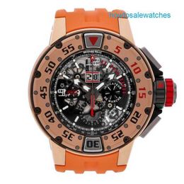 Reloj Automático RM Watch Brand Watch RM 032 Flyback Cronógrafo Diver Auto Gold Reloj para Hombre Rg