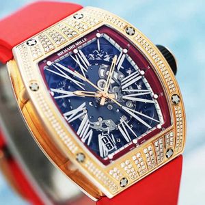 Montre automatique Richrd Mileres montres montres de sport nouvelles montres de luxe pour hommes série RM023 or 18 carats diamant original mode Wris XY15V