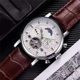 Automatisch horloge Tourbillon Designer Watch Hand Winding Mechanische Montre de Luxe Gentleman Busines Luxe Watch Casual Fashion Leather SB042 C23