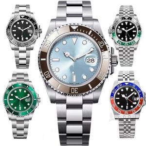 Originele horloges Men Mechanische keramiek Horloges 41 mm Vol roestvrij staal glijdende clasp Zwempolshulden Sapphire Luminous Watch Montre de Luxe AAA Watch