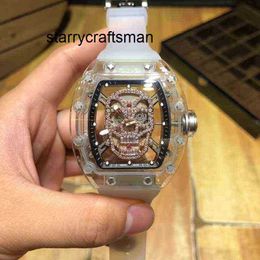 Montres automatiques RM Wristwatch Mill Business Leisure RM052 entièrement automatique Mécanique Millr Watch Crystal Machine Tape Watch Men's Watchs Mens 646o