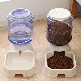 Automatische waterer Voedselvoeder 3,8 L Water Dispenser 8 lbs Auto Feeder Gravity Gevoed voor kleine middelgrote en grote kattenhonden