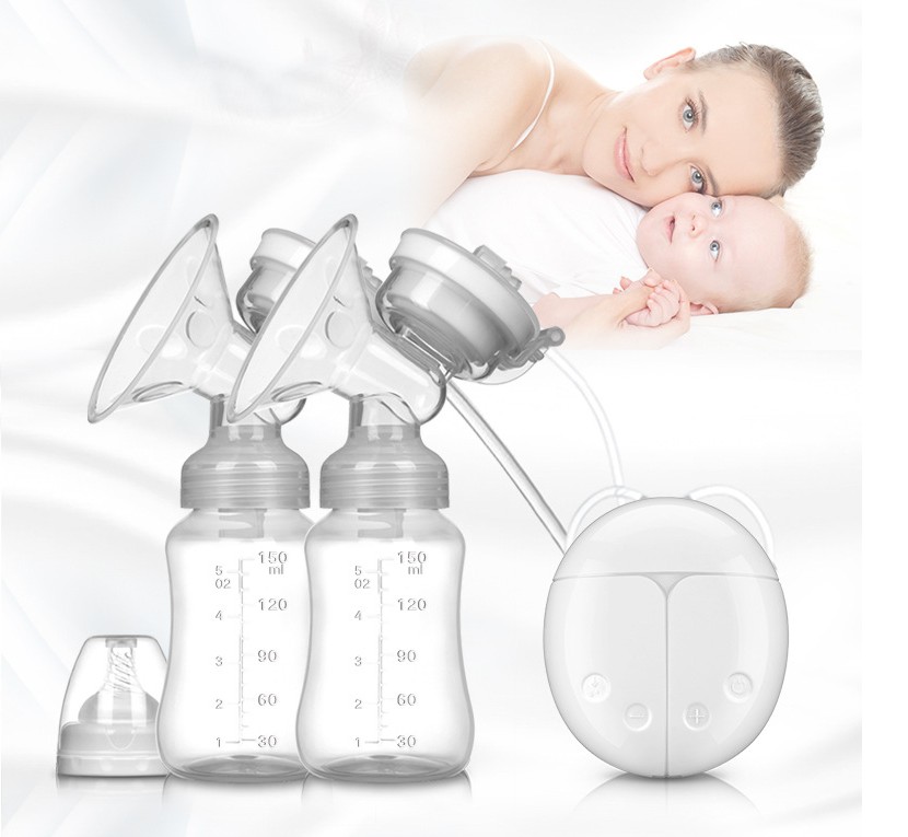 Automatic wireless cordless portable handsfree double silicone electric baby feeding milk suction breast pump 3 colors