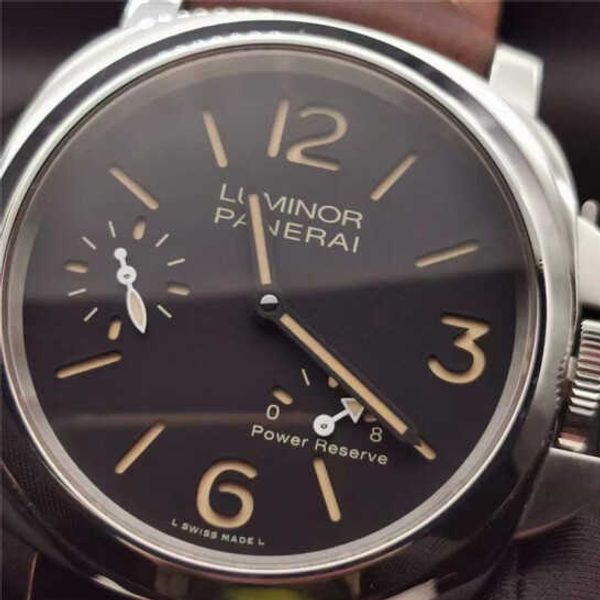 WRIST ATTENDRE GORD PANRIER LUMINOR Série PAM00795 Horloge de bracelet avec un manuel de montre masculin de calibre 44 Corloge de huit jours de huit jours