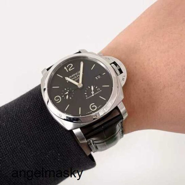 Salle de montre à bracelet automatique Panerai Luminor 1950 série 44 mm de diamètre Affichage de la date mécanique automatique Pam00321 ACTEUR ACTEUR DU TIME FIME PUISSANCE Affichage de réserve