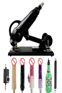 Automaten Sex Machine voor mannen en vrouwen met 6 dildo's vrouwelijke masturbator die volwassen massage -tool sex speelgoed duwt 90 dregge aanpasa9981937