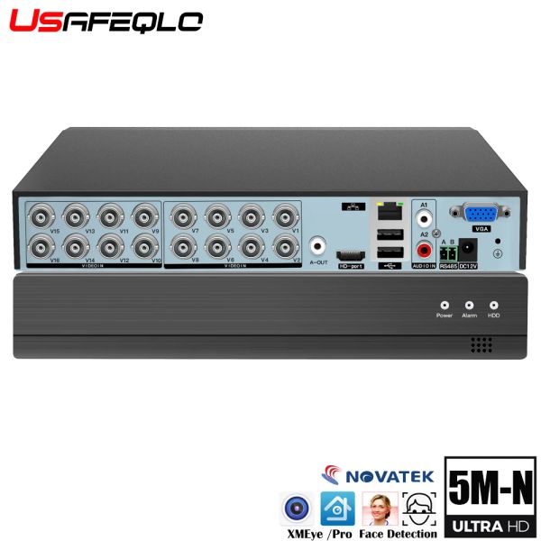 Automation 16ch 8ch 4ch 5mpn ahd dvr ai h.265 híbrido 5 megapíxeles grabador de video digital nvr para 2MP 5mp ahd/tvi/cvi/xvi/ip cámaras