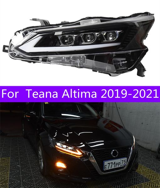 Feux avant d'automobile pour phare LED de conception pour Altima 20 19-2021 Teana DRL Bi, accessoires de phares à lentille xénon