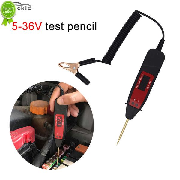 Testeur de ligne Automobile stylo testeur de tension Intelligent 5-36v voiture numérique LCD détecteur de sonde électrique testeur LED outil de test automatique