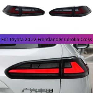 Automobile achterlamp voor Toyota 20 22 Frontlander Corolla Cross Taillight Assembly Modified LED -looplampen Turn Signal Brake Lamp