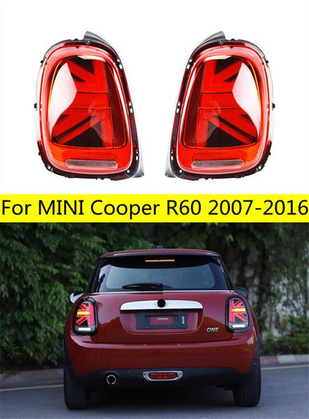 Lámpara trasera de automóvil para MINI Cooper Countryman, luz trasera LED 20 07-20 16 R60, luces traseras de coche, luz LED de marcha, freno inverso