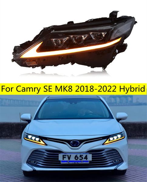 Phares LED pour pièces Automobiles, pour Camry SE MK8 20 18 – 2022, clignotant hybride DRL, feu de conduite, phare de jour