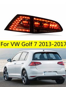 Accessoires automobiles feux arrière pour VW Golf 7 feu arrière LED 2013-17 ampoule halogène LED en cours d'exécution + clignotant dynamique + frein + feu de recul