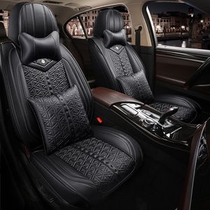 Automotive Goods Seat Covers Fit de meeste auto SUV Truck voor Ford Focus Fusion Edge Escape Hyundai Sonata Tucson Jeep Renegade volledige set zwart