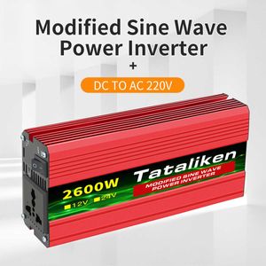 Automotive inverter 12V to 220V 1500w/2000w/3000w/4000w LED display camping emergency inverter conveter universal socket